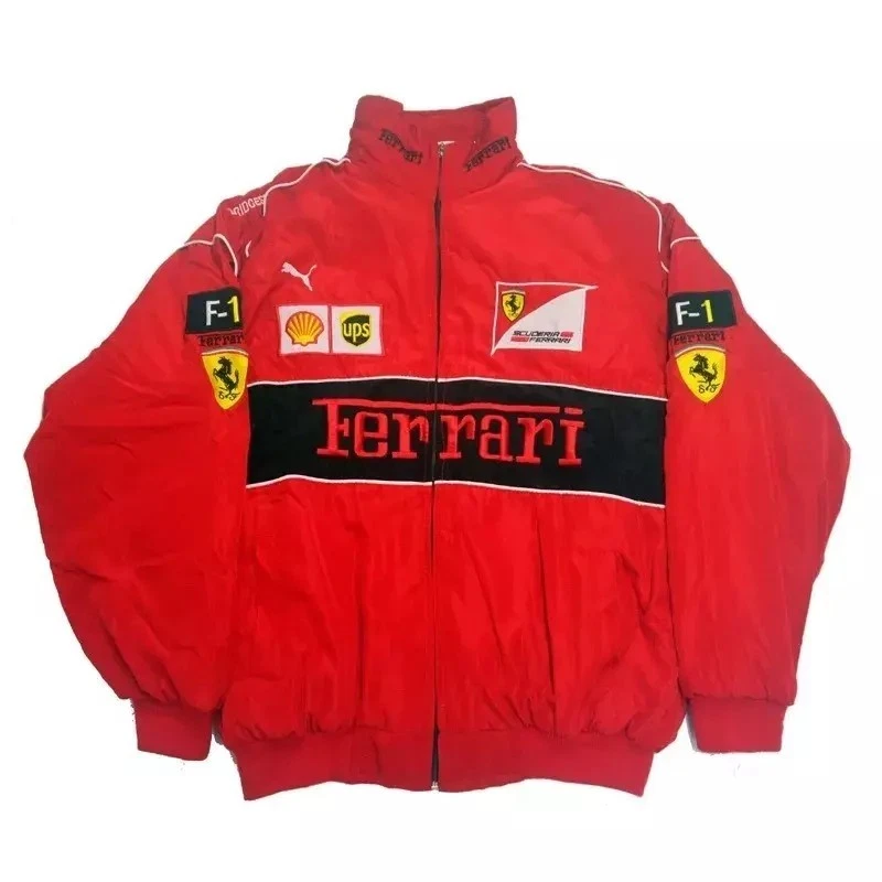 Vintage Jacket FERRARI Big Logo Jacket RACING F-1 image 3