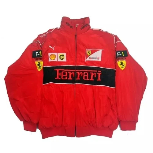 Vintage Jacket FERRARI Big Logo Jacket RACING F-1 image 3