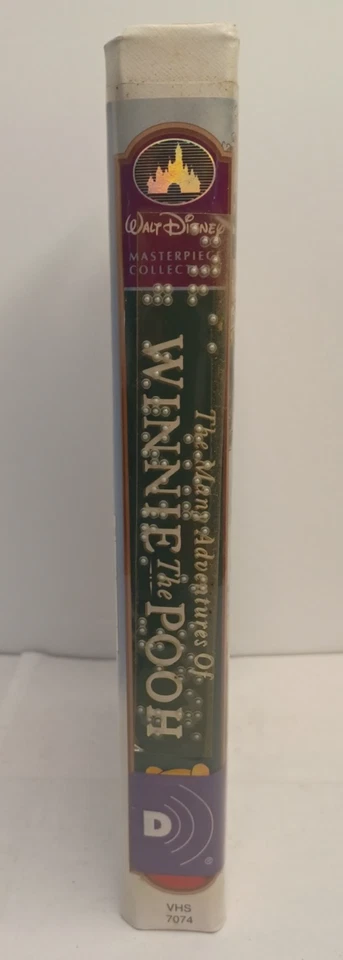 Extremely Rare Disney Winnie the Pooh Braille DVS Black Diamond VHS Tape - Image 3 of 3