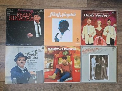 6 VTG Frank & Nancy Sinatra Albums Vinyl Records 12'' LP 33 RPM Vocal Jazz