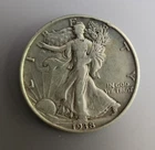 1938 Walking Liberty Silver Half Dollar Circulated/Ungraded Free Shipping