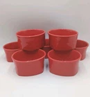 Fiestaware Square Bottom Bowls - Scarlet Red - Fiesta Soup Cereal Bowls Set Of 7
