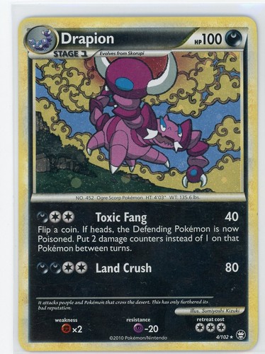 Pokémon TCG - Drapion 4/102 - Triumphant - Holo