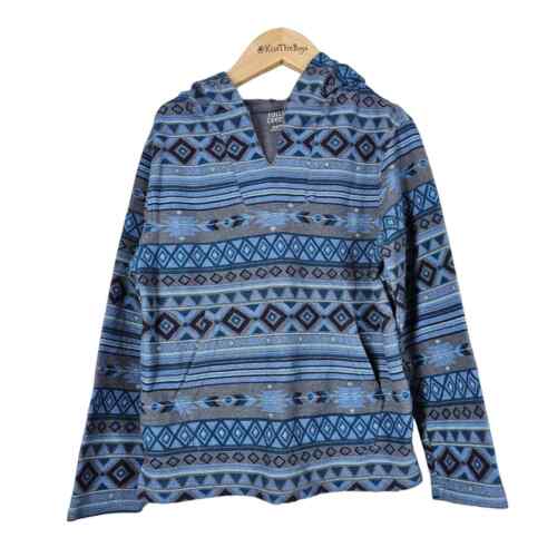 Falls Creek Hoodie Boys Small Baja Tribal Aztec South Western Tapestry Sweater  - Picture 1 of 8