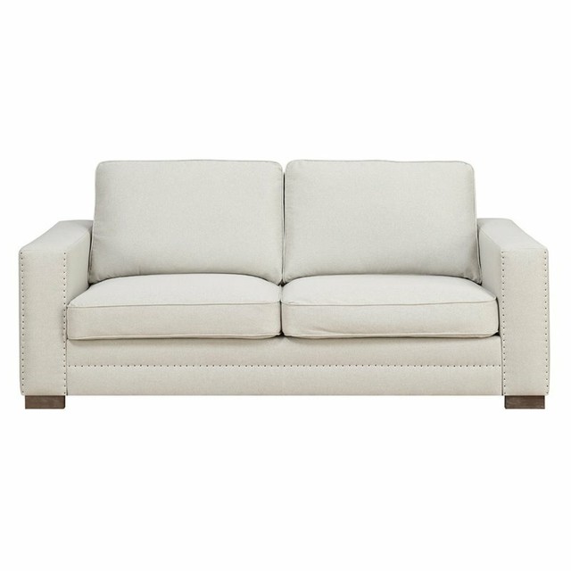 The Home Colton Grey Linen Sectional Sofa With Reversible Chaise