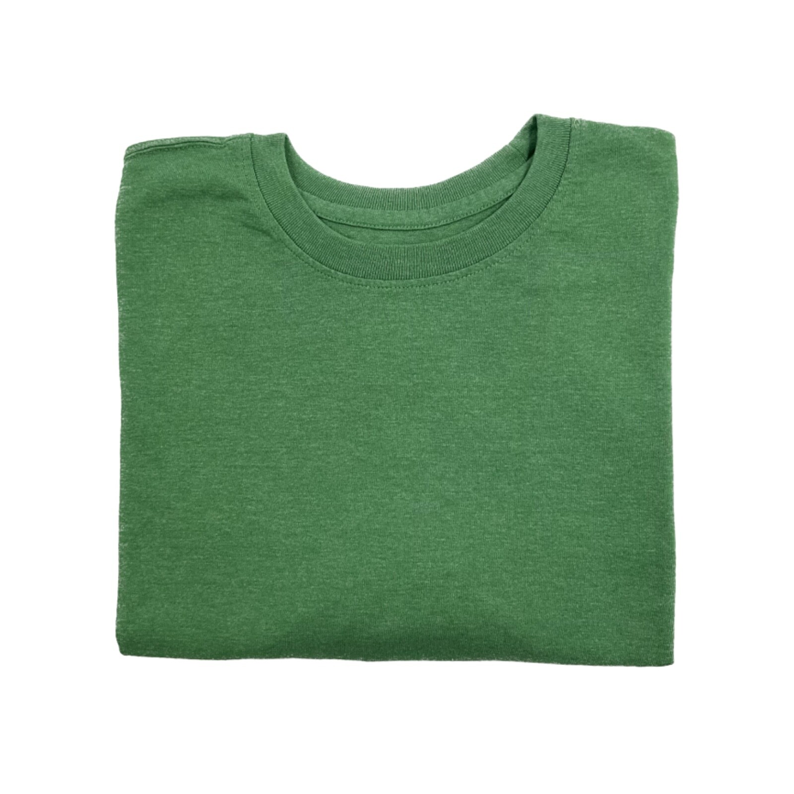 Basic Editions T Shirt - Solid Green Top Cotton T… - image 1