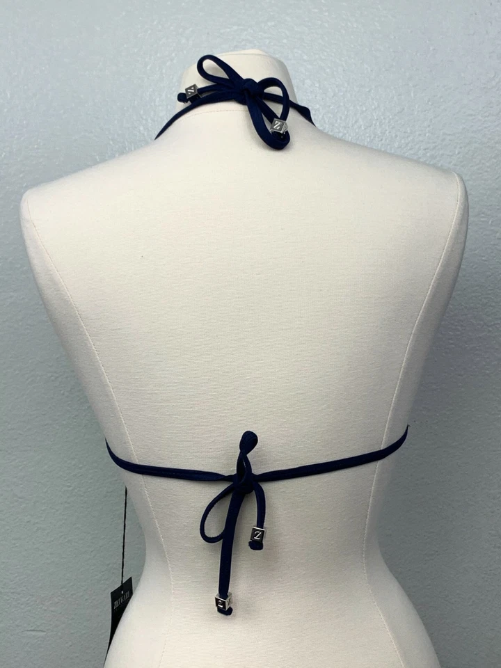 Nuevo con etiquetas Bikini Zeugari Collection S/M Marina Rio Midnight Azul Marino Estrás Marinero Foto 4 de 4