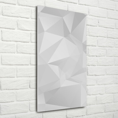 Wandbild Druck auf Plexiglas  Acryl Hochformat 70x140 Abstrakte Dreiecke