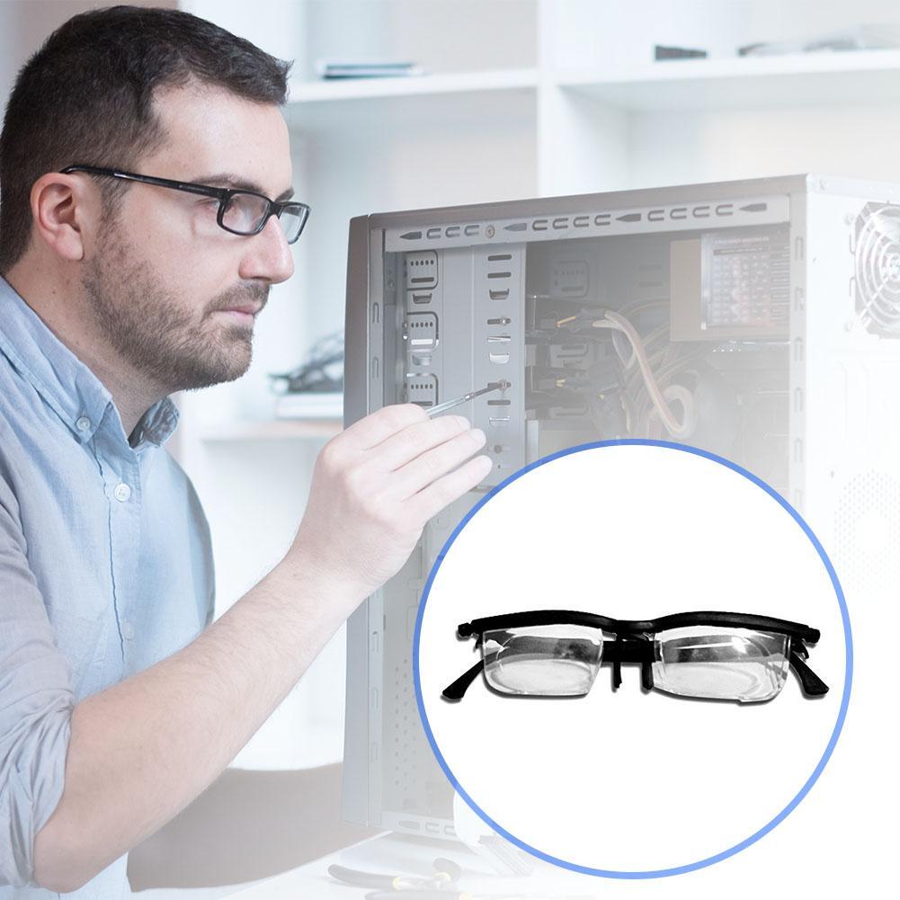 Wearing Glasses Glasses For Distance And Computer Dial Adjustable