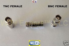 BNC female jack to TNC female jack RF adapter connector Connect 2 males BNC TNC