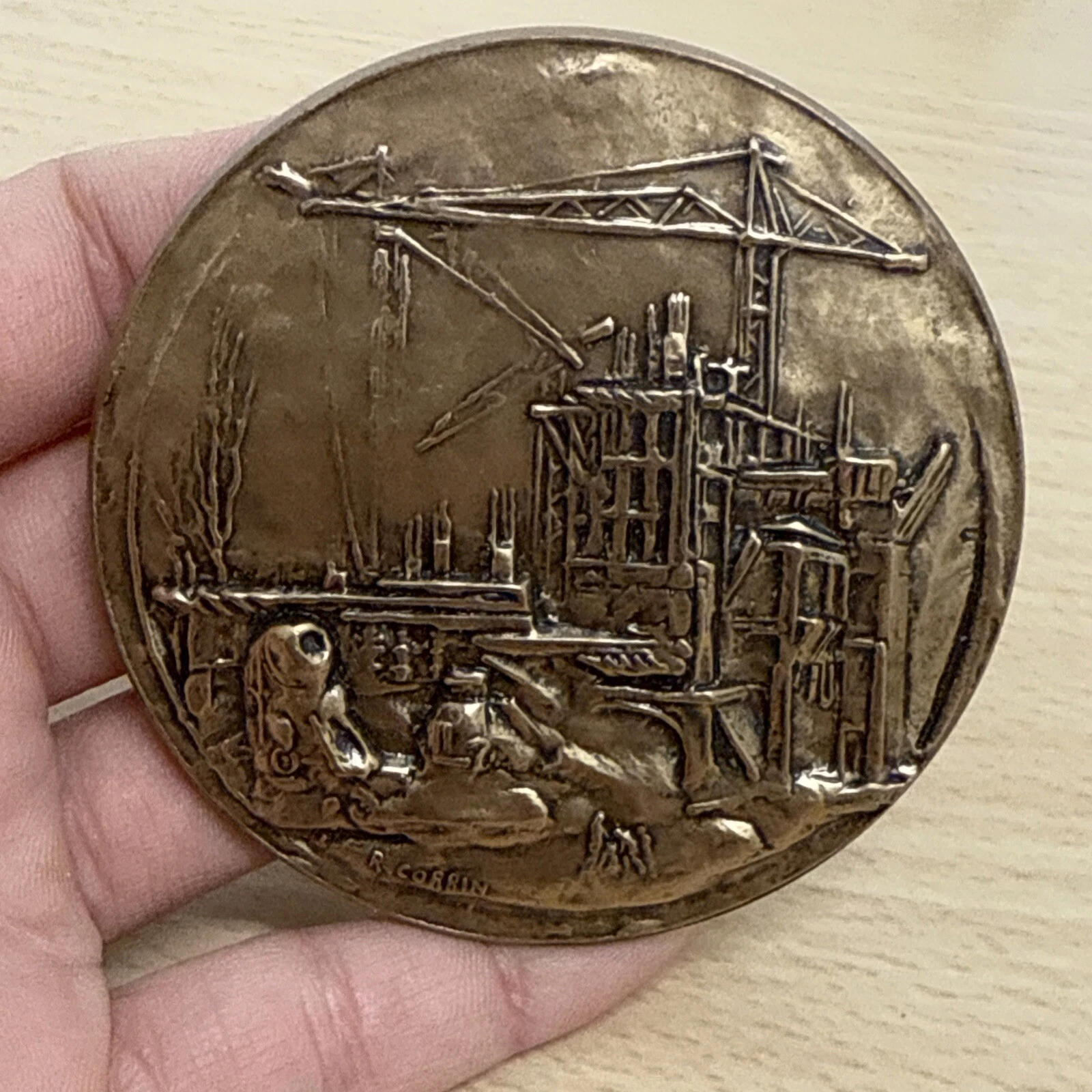 Médaille Fédération Des Entrepreneurs Du Bâtiment Des Yvelines Avec Poinçon