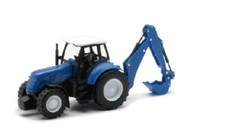 NEWRAY - Tracteur bleu équipé d'une pelle retro - 1/32 - NEW05683C