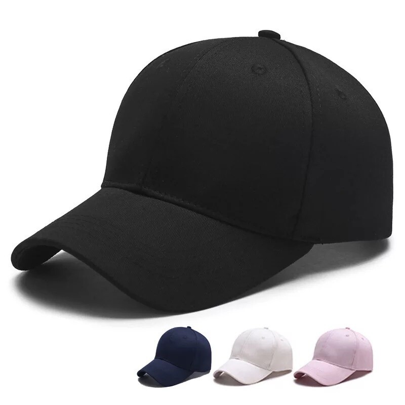 Baseball cap Solid color hard top outdoor sunscreen cap for men and women