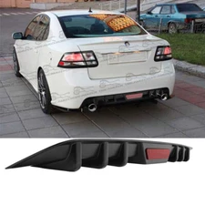 Car Rear Diffuser 6-Fins Bumper Shark Lip Splitter Spoiler Wing For Saab 9-3 9-5