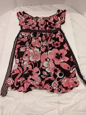 Women's Retro Speechless Babydoll Empire Waisted Polyester Dress -Size 12