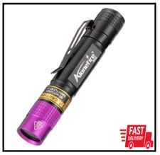 ALONEFIRE SV62 Mini 3W UV Flashlight 365nm Portable Ultraviolet Black Light Very