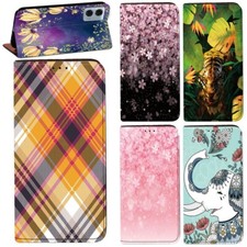 Fit Motorola Moto E14 /Moto G05/G15/G75/E15 -PU Leather Stand Cover Case