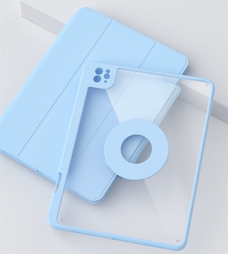 Smart Stand Case For iPad 5 6 7 8 9 10th Gen Pro Air Rotatable Detachable Cover - Picture 10 of 24