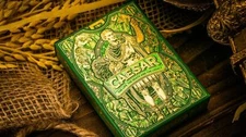 Caesar (Green) Playing Cards, A Great Gift for Poker Players by Riffle Shuffle