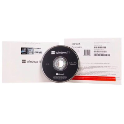 Windows 11 Pro 64-Bit DVD with Authentic License Key Brand New Sealed!