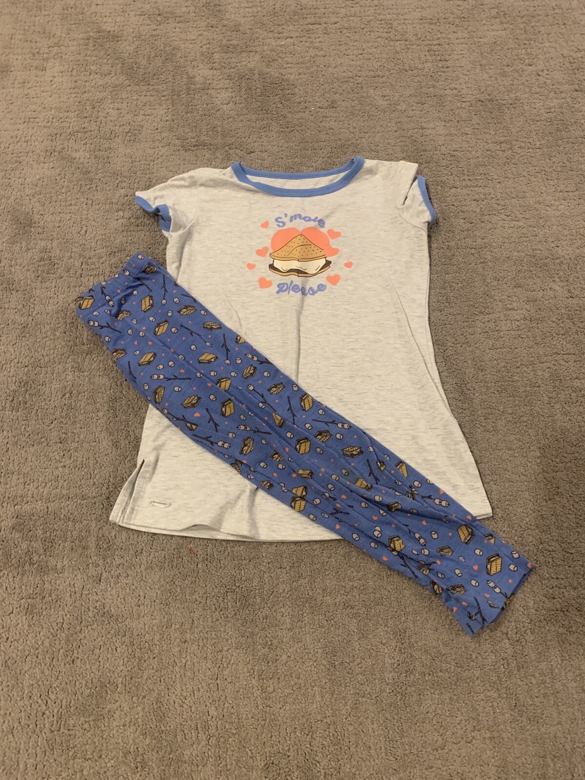 American Girl Youth Size 7/8 Matching Doll PJ Truly Me S&rsquo;more Please Smores PJ