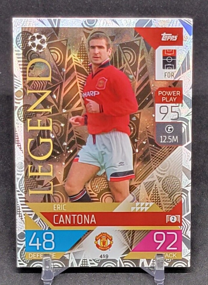 Carte Topps 2024 Eric Cantona Gold /50 - Manchester United - Autographiée
