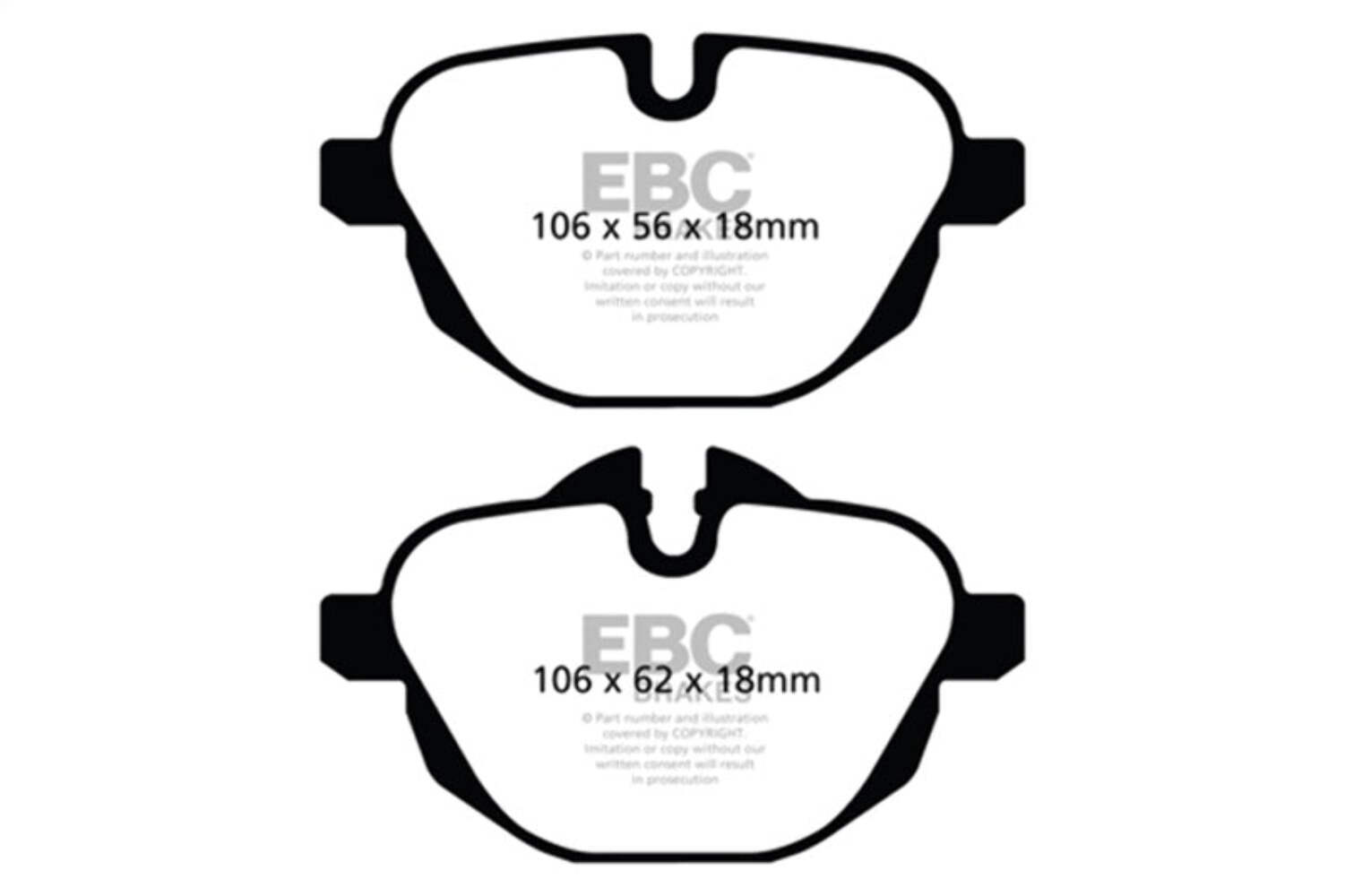EBC for 14-20 BMW i8 Bluestuff Rear Brake Pads
