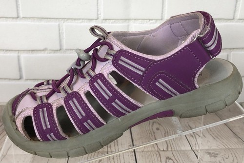 Khombu Closed Toe Athletic Girls Sandal Purple/Pink Kids US 1 Item 962653/Sandy - Picture 4 of 12