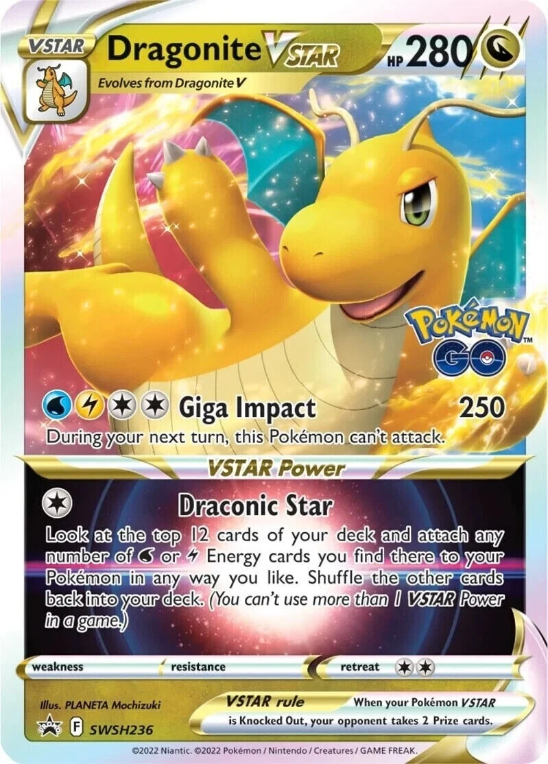 2022 ポケモン GO ドラゴンタイプ VSTAR ハイパーレア Dragonite VSTAR Pokémon TCG Cards for sale | eBay