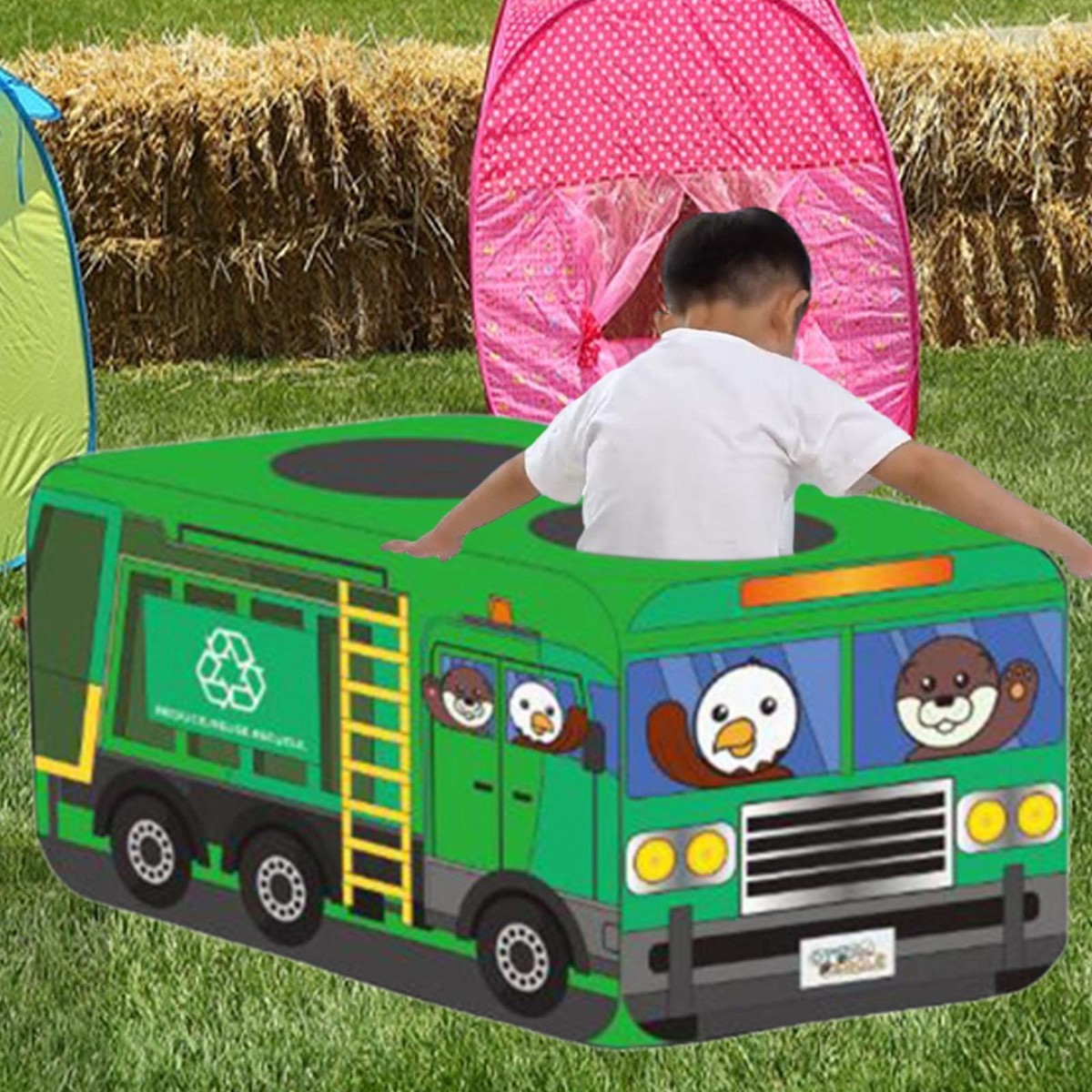 Garbage Truck Play Tent Toy for Entertainment Indoor Outdoor Use Playhouse