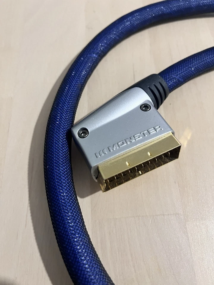 Heavy Duty 1m Scart Lead (Male to Male) Reliable Audio & Video Connection - Image 2 of 4