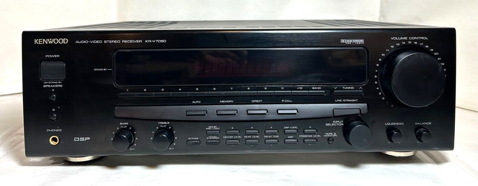 Kenwood KRV7050 A/V Dolby ProLogic Stereo Receiver Tested = Works