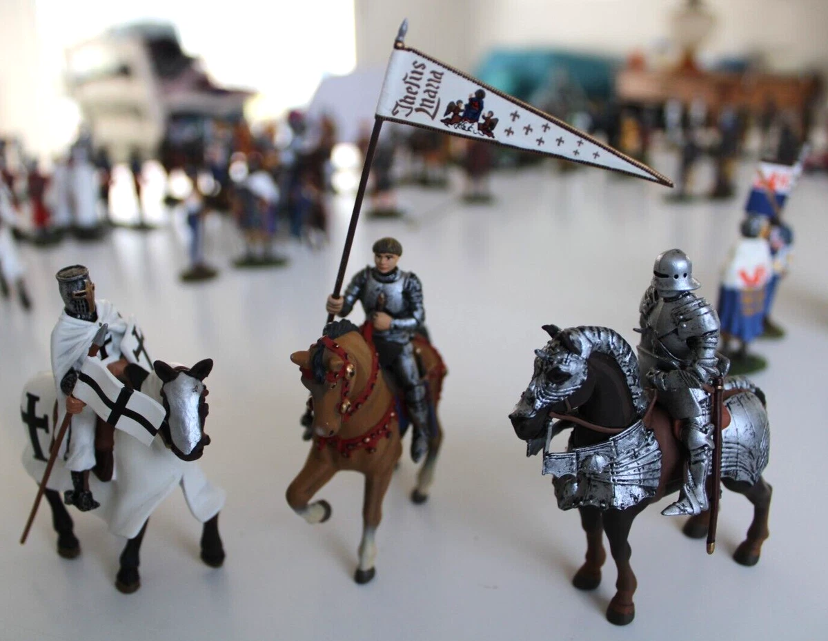 Figurine Soldat Plomb Moyen-Âge - Saxon IXe Siècle - Échelle 1:32 - Altaya