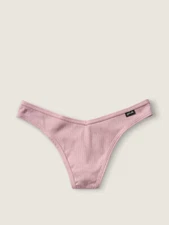 Victoria's Secret Pink Cotton Thong Panties Size Large New