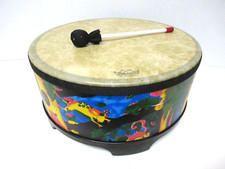 REMO KIDS PERCUSSION RAIN FOREST GATHERING DRUM WITH ONE MALLET 8" X 16"