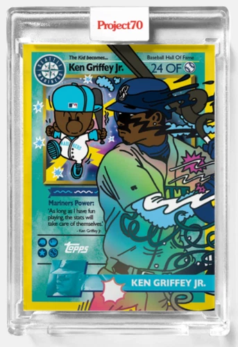 Ken Griffey Jr. by Ermsy - Topps Project 70 Card #702 - Mariners - Pokemon Theme