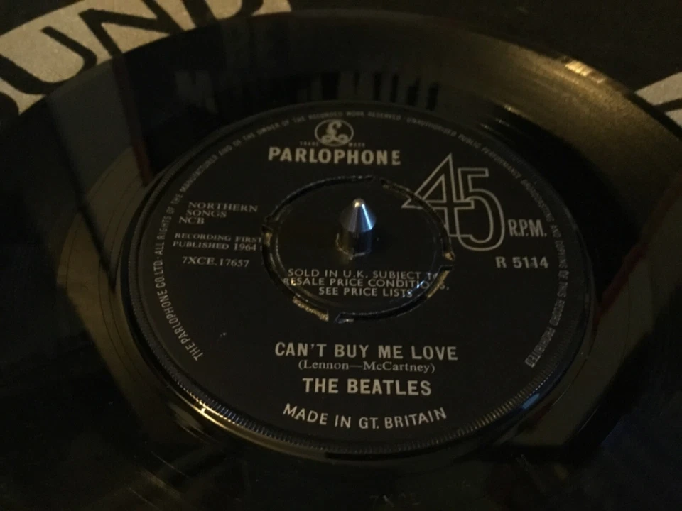 The Beatles Can’t Buy Me Love 1st Orig UK 19674 1st PRESSING VINYL 45 EX - Image 3 of 4