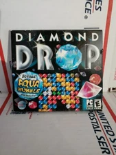 Diamond Drop (PC, 2005) Aqua Bubble Bonus Game Windows Good Used No Keycode #218
