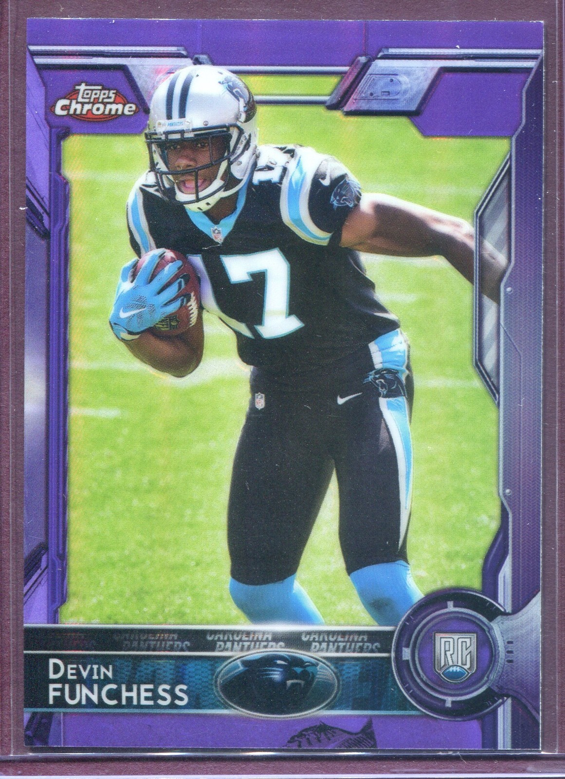 DEVIN FUNCHESS ~ 2015 Topps Chrome Football Purple Refractors #107 (A919)