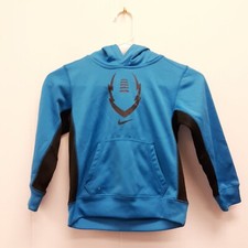 Nike Therma Dri Fit Pull Over Hoodie Boys Size Medium black/blue size 5