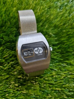VINTAGE MSD DIGITAL JUMP HOUR WATCH 70´S NEW OLD STOCK