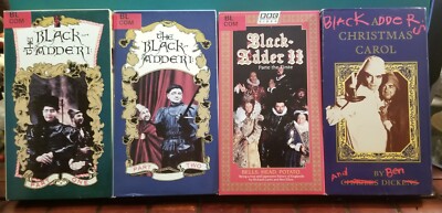 The Black-Adder 1 & 2 + Christmas Carol Rowan Atkinson BBC 4 VHS Tapes