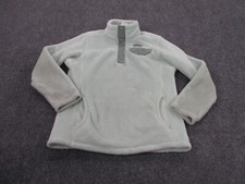Patagonia Jacket Girls M Blue T Snap Sweater Fuzzy Fleece Logo Casual Youth