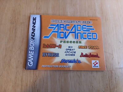Konami Collector's Series Arcade Advanced GBA GameBoy Advance Manual ...