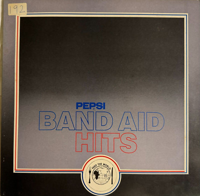 VARIOUS - PEPSI BAND AID HITS 12'' LP - VGC 1985 12 TRACKS - QUEEN, DIRE STRAITS+