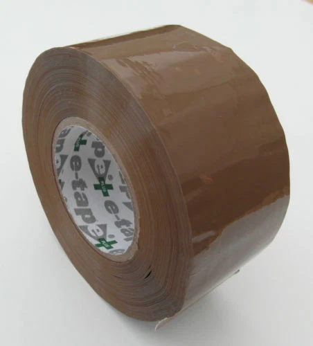 36 x e-Tape Premium Quality Brown Buff Packaging Tape 150m 48mm Rolls ETAPE