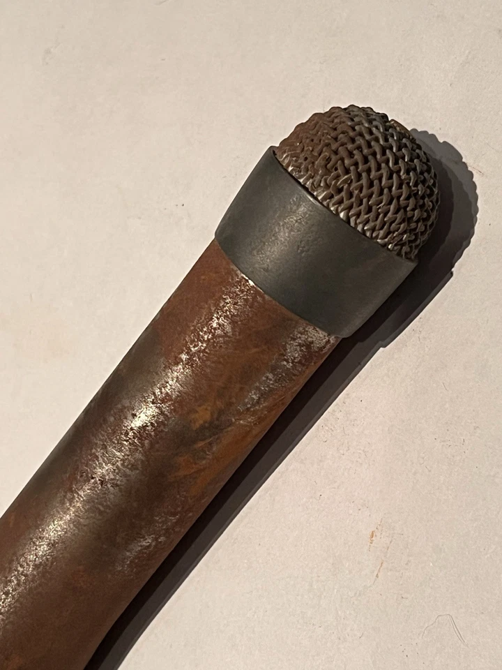 Antigo microfone dinâmico fino Electro-Voice modelo 654 microfone de transmissão EUA não testado - Imagem 3 de 4