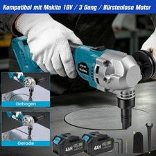 1900SPM Kabellose Blechnibbler mit 2 Akku Knabber f&uuml;r Edelstahl Aluminium Kupfer