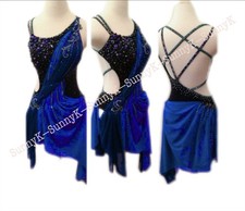 jz Handmade Women Samba Ballroom Swing Salsa Rumba Latin Dance Dress RHYTHM