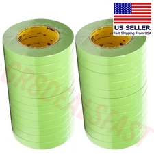 3M 26334 Scotch Performance 233+ 18 mm Green Masking Tape (2 Sleeves) (24 Rolls)